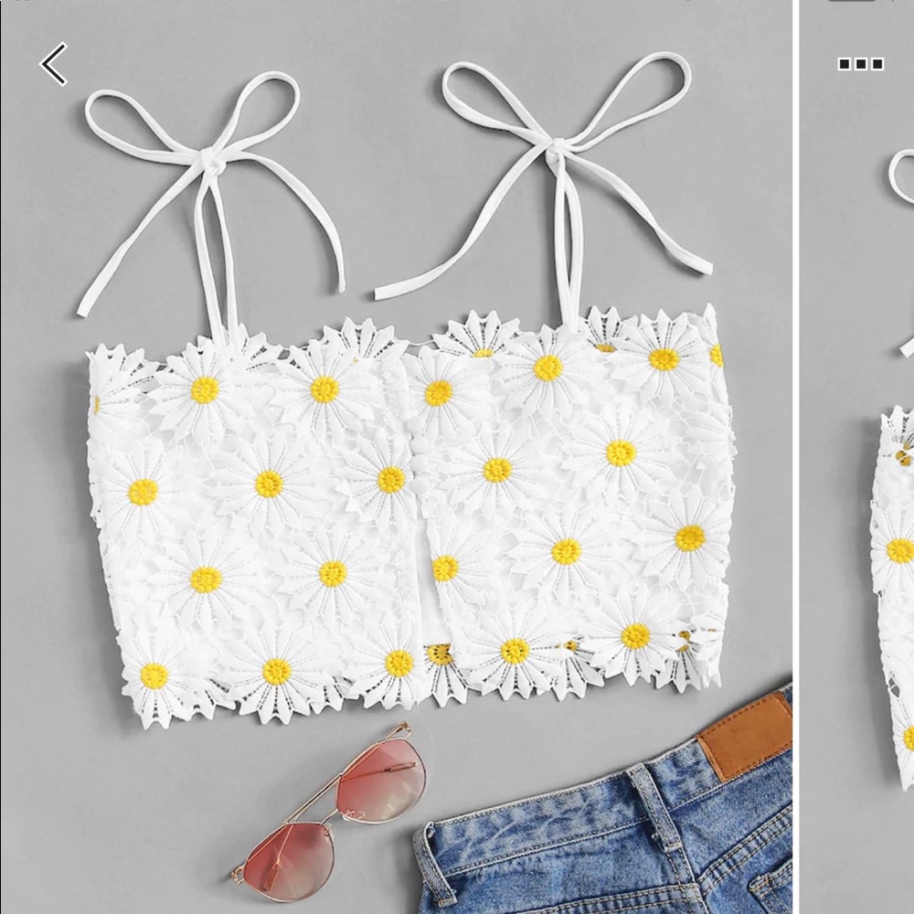 Sunflower crop top